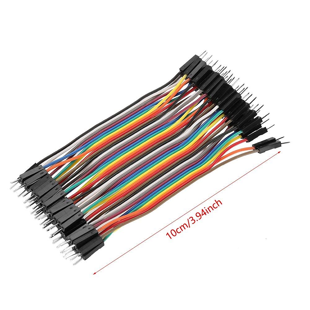 Kit 120 Cavetti Jumper Maschio Femmina 28AWG, Ideali per Prototipi Elettronici e Progetti su Breadboard