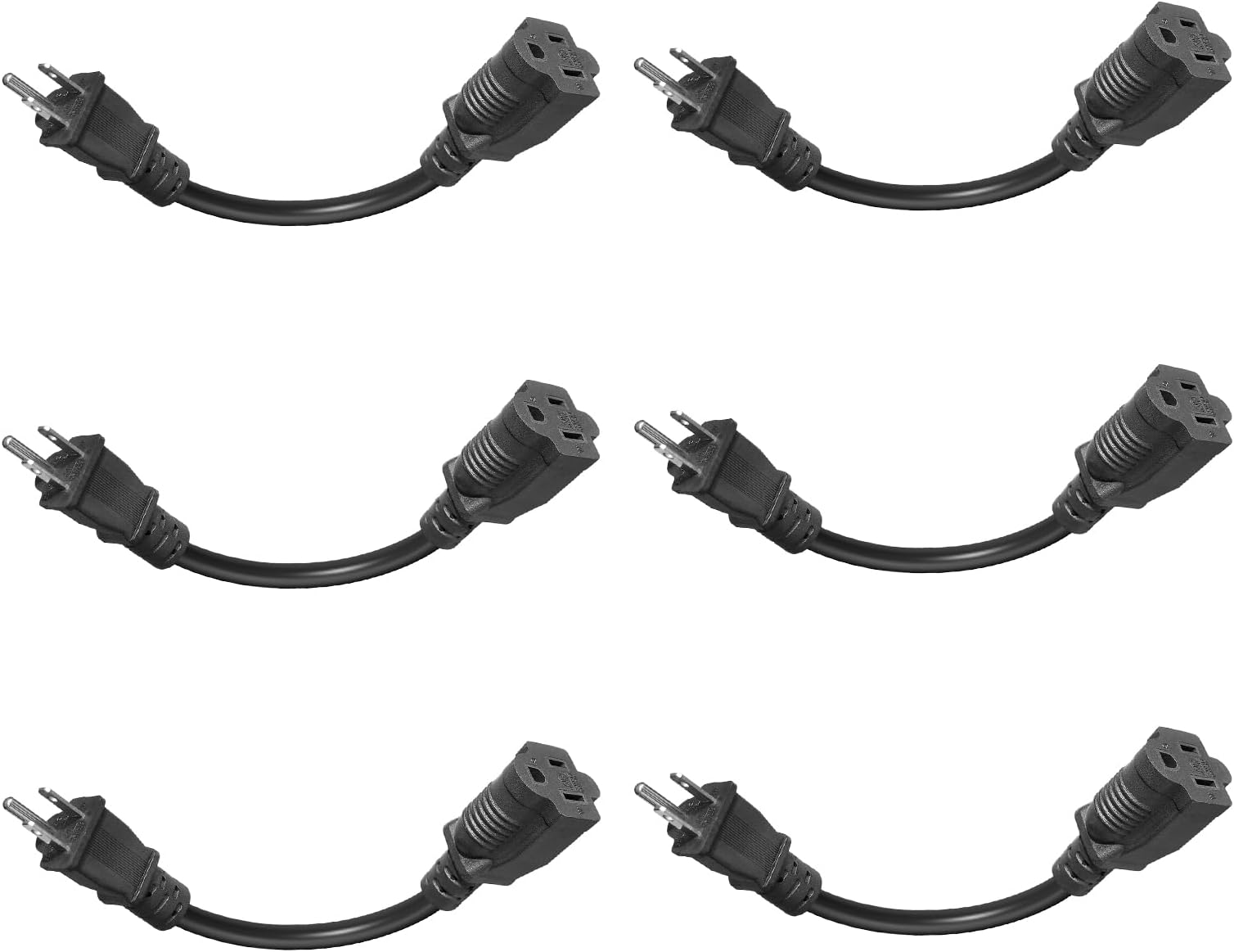 Coleman Cable 6991 16/3 3Pc 8in. Household Cube Tap Extension Cords