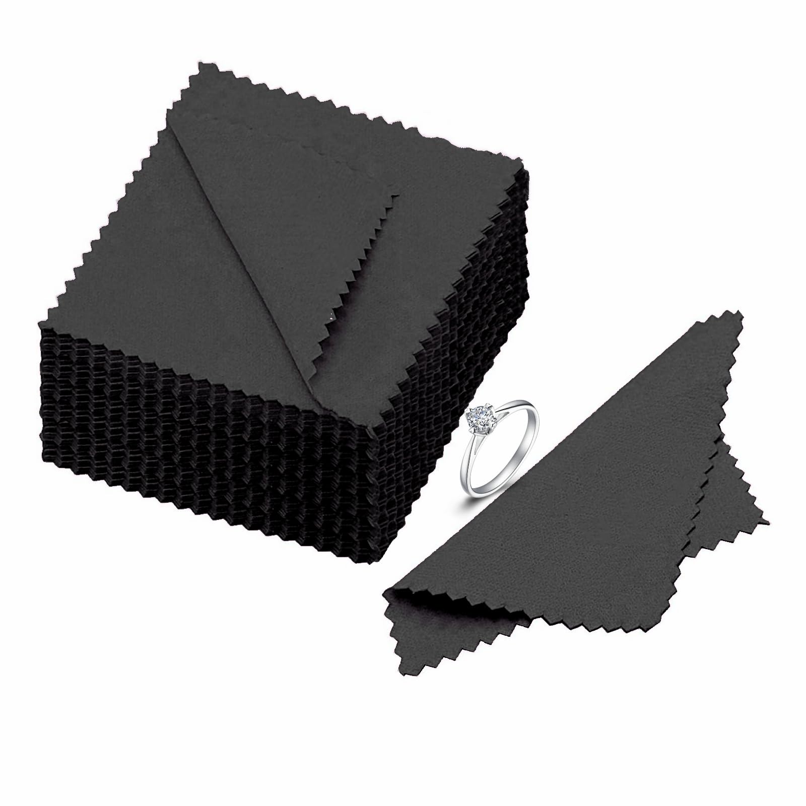 Amazon.co.jp: YFFSFDC 銀みがきクロス 8cm×8cm (50枚入り)大判 高性能 
