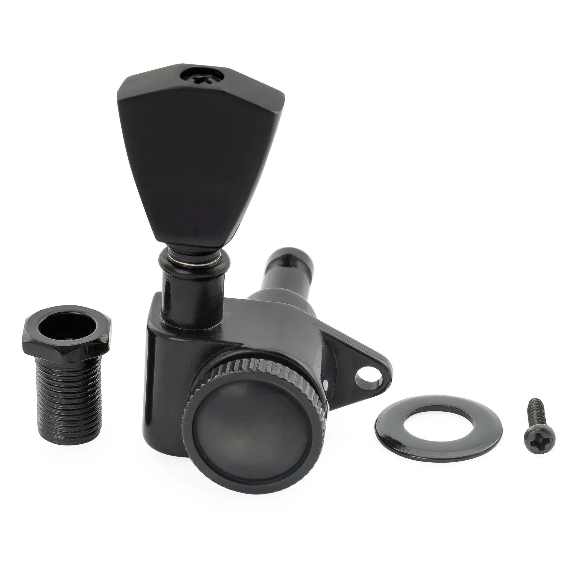 Kołki Do Strojenia Gitary Klucz Do Kluczy Gitary Elektrycznej R18K O Współczynniku 18:1 W Pełni Uszczelniony Blokowany Z Kluczem Maszynowym(1 Pc R Black)