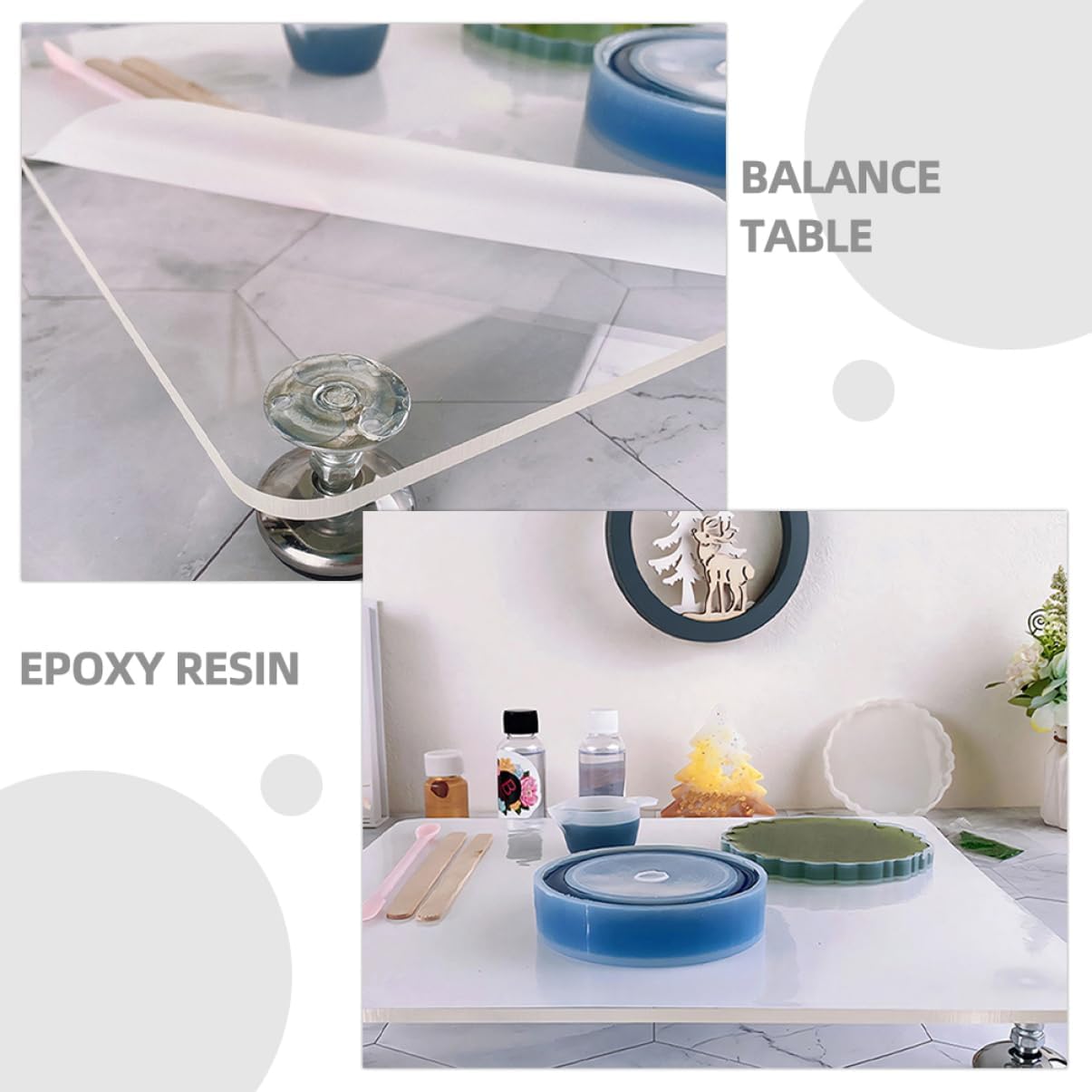 Angoily Adjustable Height Table Leveler for Epoxy Resin Self-Leveling Epoxy DIY Leveling Platform