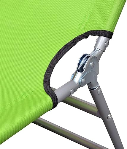 Miniatura 6 de Tumbona ajustable, silla reclinable, tumbona de patio, ideal para exteriores, piscina, playa, tumbona plegable con cojín para la cabeza, acero con