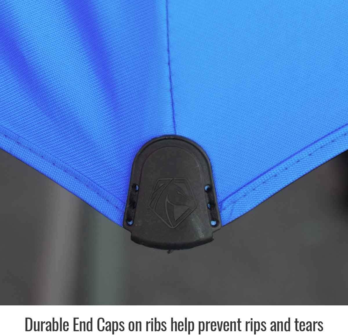 Black Stallion UB200 Core Flame-Resistant Industrial Umbrella, Blue 87.5 inches