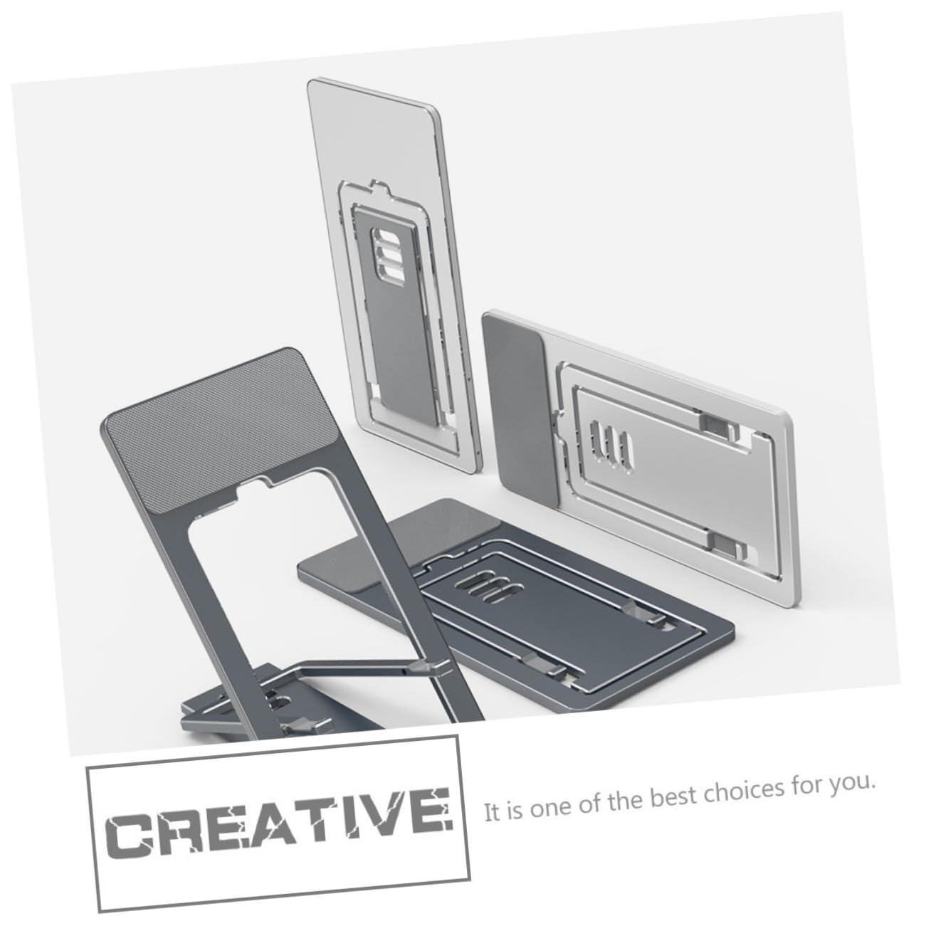 Gatuida 2pezzi Supporto Telefonico Regolabile e Pieghevole Per Scrivania Porta Tablet Con Design Antiscivolo Facile Da Trasportare e Adattabile Smartphone e Tablet Su Superfici Piane