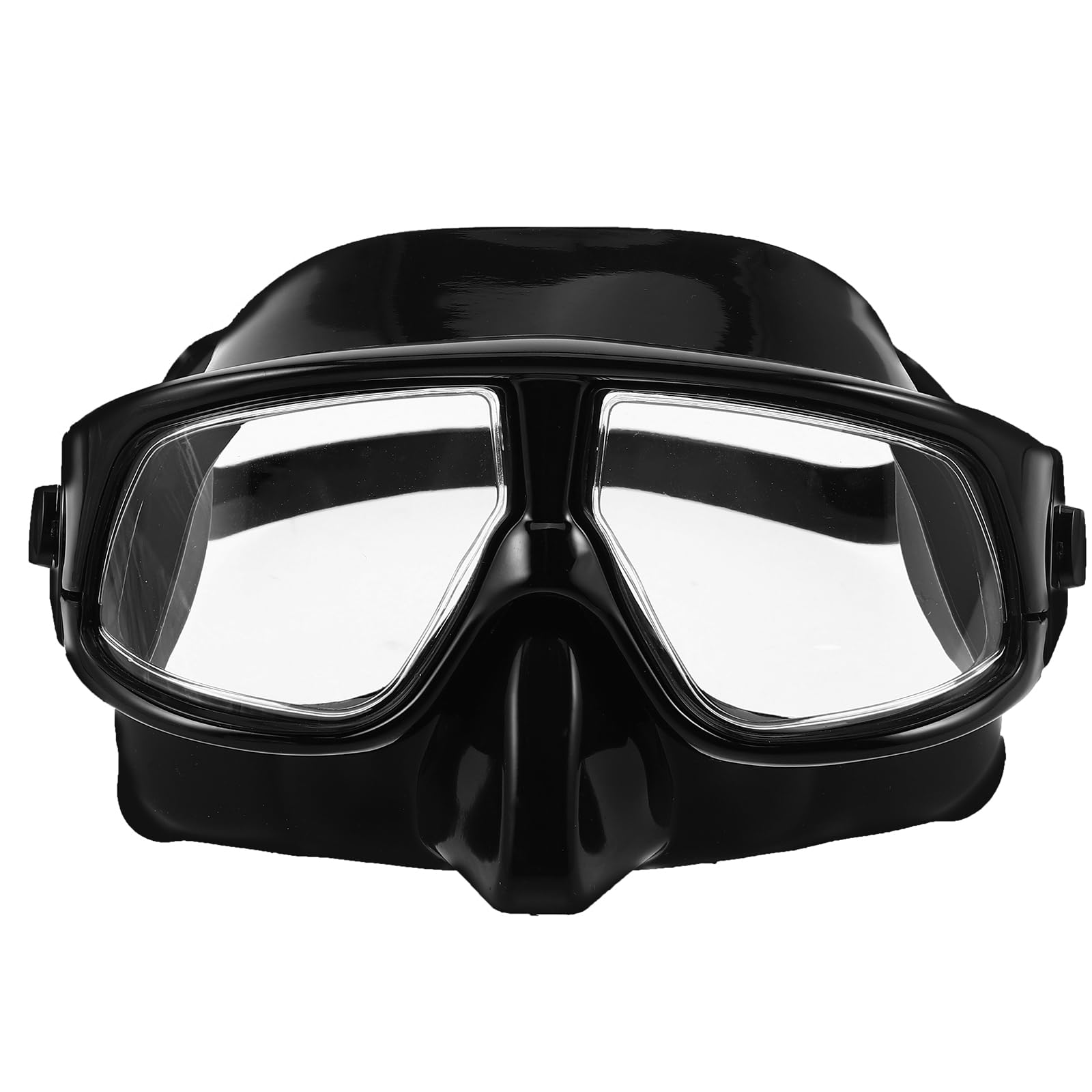 Maschera Subacquea con Coprinaso, Silicone Nero, Adulti | Sistema Cinghia Regolabile, Volume Ridotto per Immersione e Snorkeling, Set per Uso Sportivo