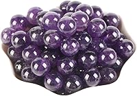 Vista 5 de 200 cuentas redondas sueltas de amatista natural de 0.157 pulgadas para hacer joyas, collares, pulseras