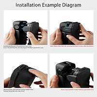 Vista 7 de Para DJI Osmo Pocket 3 Case, Funda protectora dura con compartimento de filtro magnético, 4 ranuras de filtro CPL/ND, forro de esponja a prueba