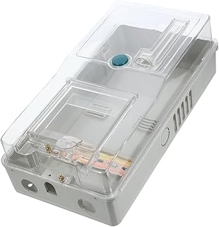 ARTIBETTER Waterproof Outdoor Electrical Box 13X7X3.7 Inches Clear Plastic Energy Meter Box with Uv Stabilized Cover and Transparent Front Panel for Home Power Distribution