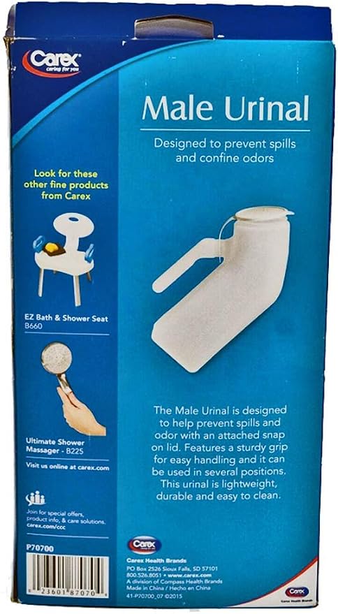 Orinal masculino Carex 32 oz con tapa - Caja de 6 miniatura 4