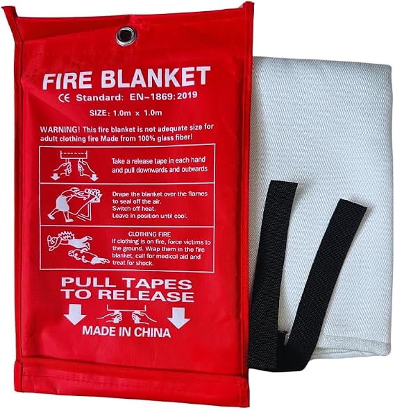 Emergency fire Blanket Kitchen, for Grease, Home Safety, Stove supression,Extinguisher Alternative, Flame Retardant Blanket/car/Grill/Fireplace