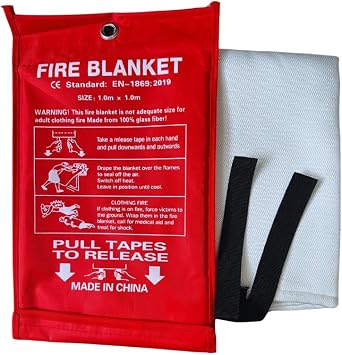 Emergency fire Blanket Kitchen, for Grease, Home Safety, Stove supression,Extinguisher Alternative, Flame Retardant Blanket/car/Grill/Fireplace