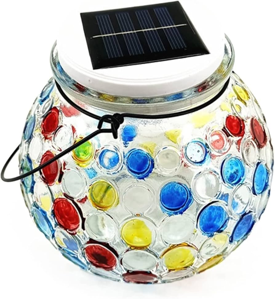 モザイクガラスのボールランプ Amazon.co.jp: LEDソーラーライト ガラスライト ソーラー