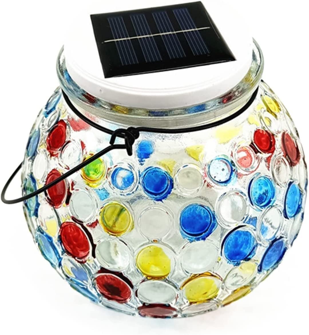 モザイクガラスのボールランプ Amazon.co.jp : ソーラー ガラス ボール ライト、色が変わる