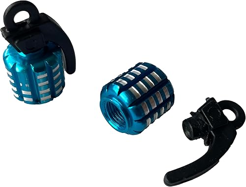 Miniatura 3 de MotorToGo 2X Blue Tire Valve Stem Caps Compatible for Kawasaki Z900