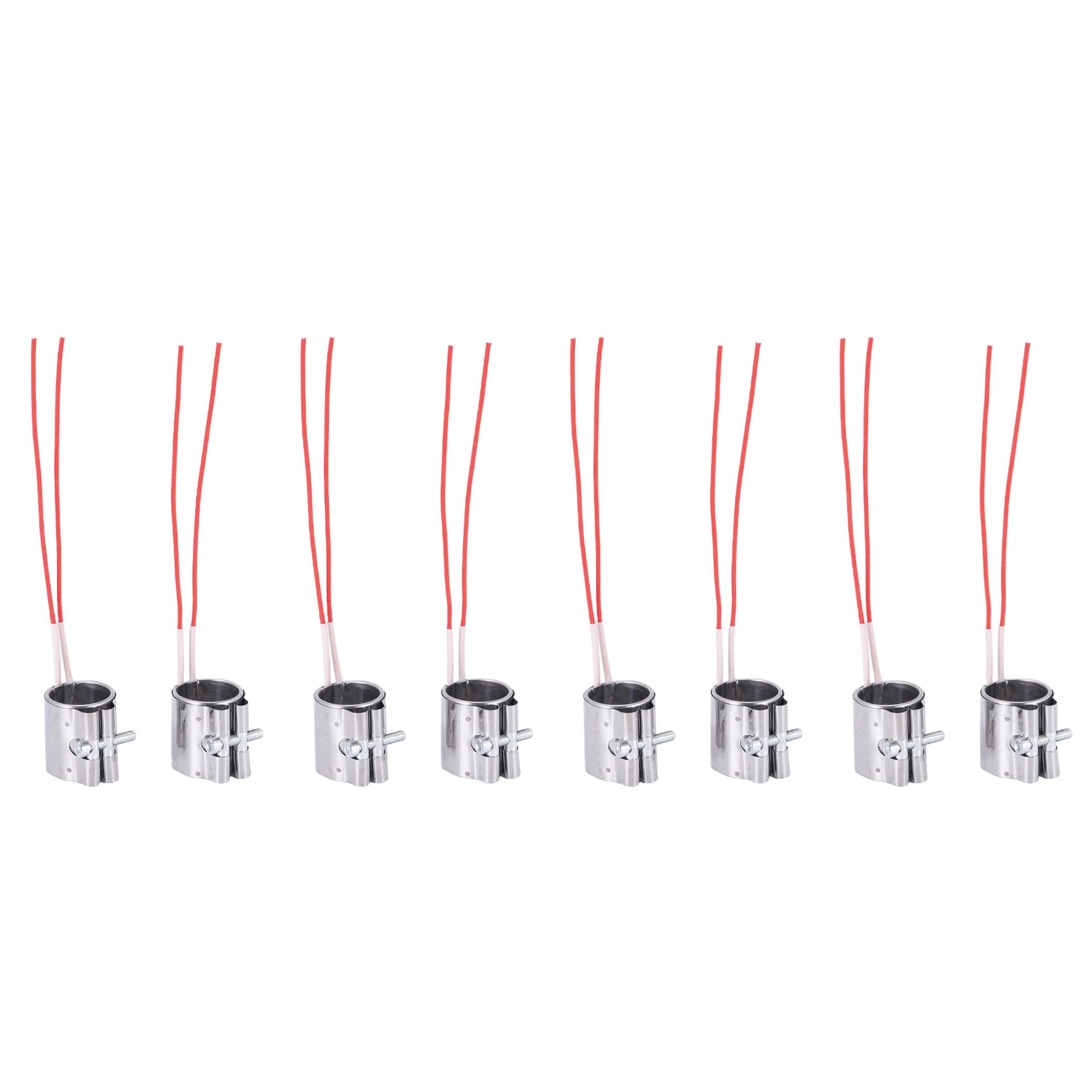Jnchdghwa Silver 8Pcs/Lot Mica Band Heater 35X45mm 110V 150W Stainless Steel Heating Elements For Plastic Injection Machine