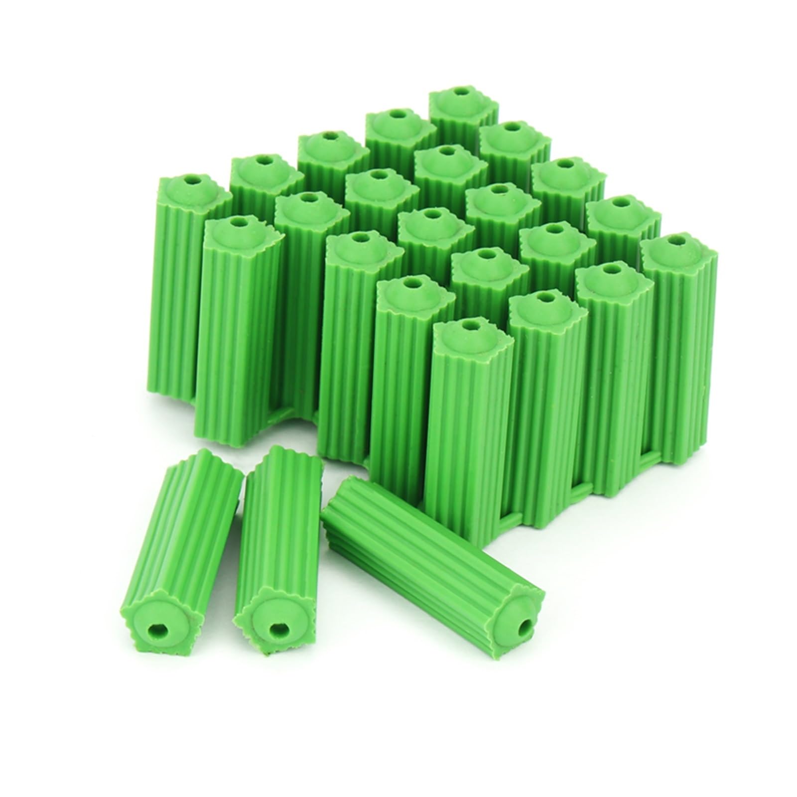 Tasselli a espansione Viti per piastrelle Bulloni Tasselli di espansione Tasselli for muratura Tasselli in plastica a coste M6 M8 Verde Confezione da X(Green M8 x 27mm 100pcs)