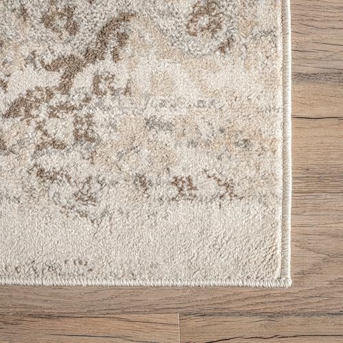 Tapete decorativo nuLOOM Freja Beige 274x183 cm miniatura 6