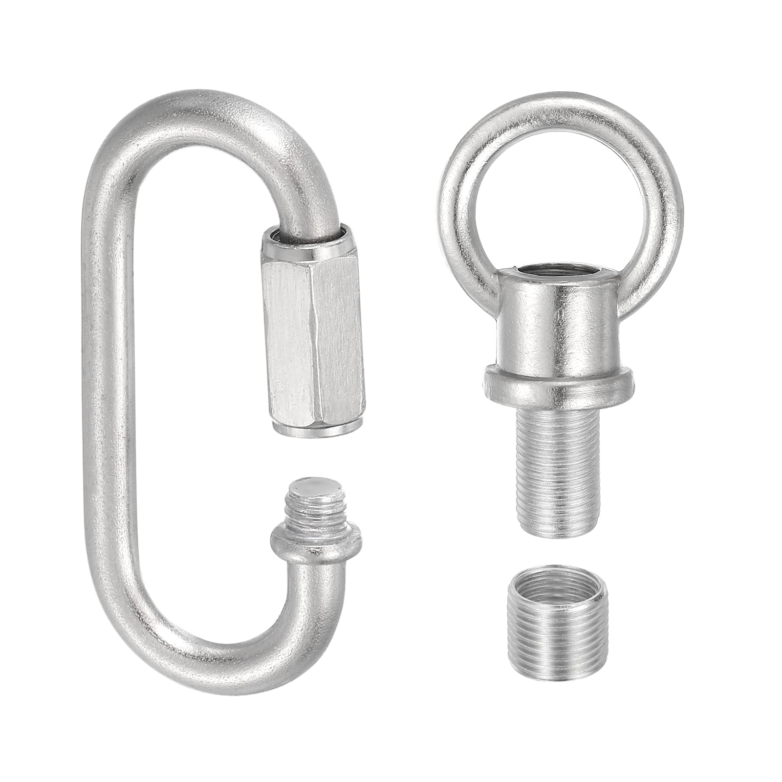 PATIKIL M10 Fine Thread Lamp Female Loop Holder with M12 Adapter Chain Quick Link