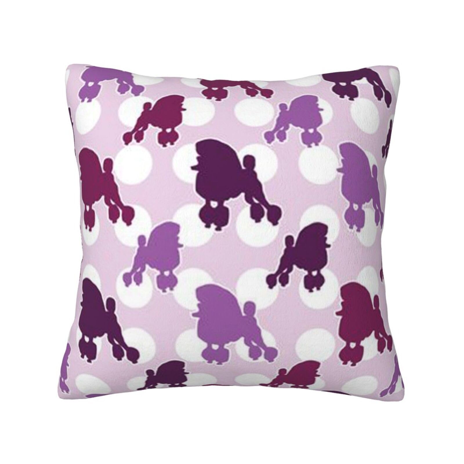 YFSGDLBN purple Poodle Polka Dot printed Velvet pillowcase decorative Cushion Cover