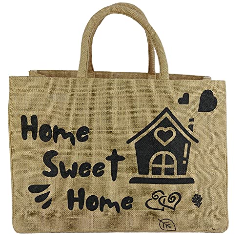 Domelo Women's Large Shopping Basket, 100% Jute Vegan Bag, Basket Jute Bag, Shopper Basket Bag, Shopping Bag