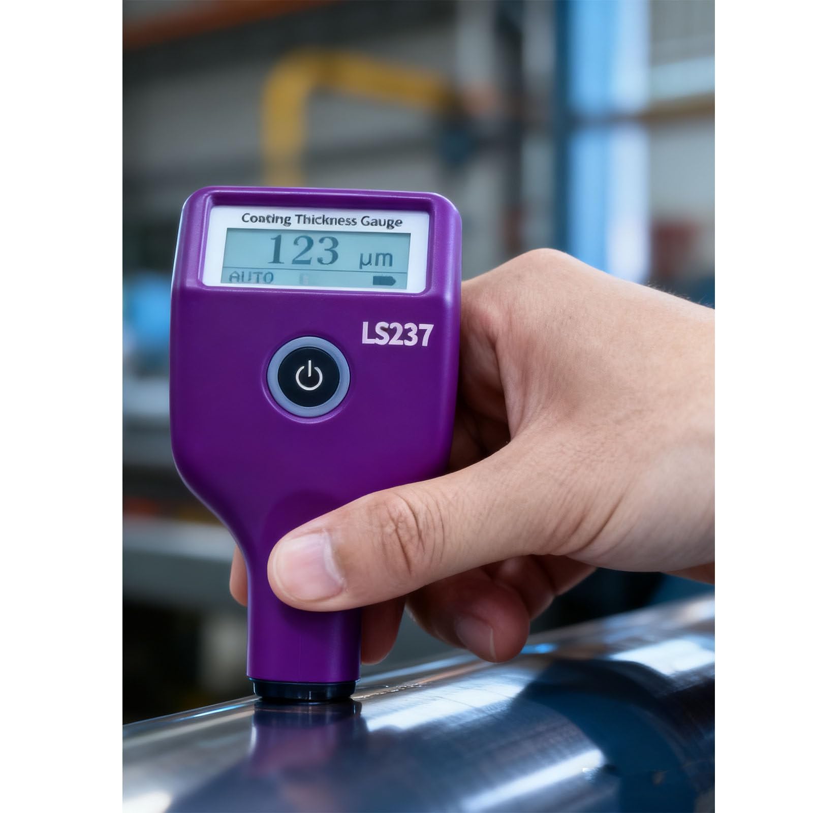 LjyAeono Digital Paint Thickness Gauge Fe/Al Car Paint Coating Thickness Tester Small Probe High Precision