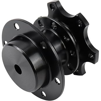 Acclcors Steering Wheel Quick Release Universal 6-Hole Snap Off Boss Kit for Race / Rally / Motorsport Horn Button Not Supported