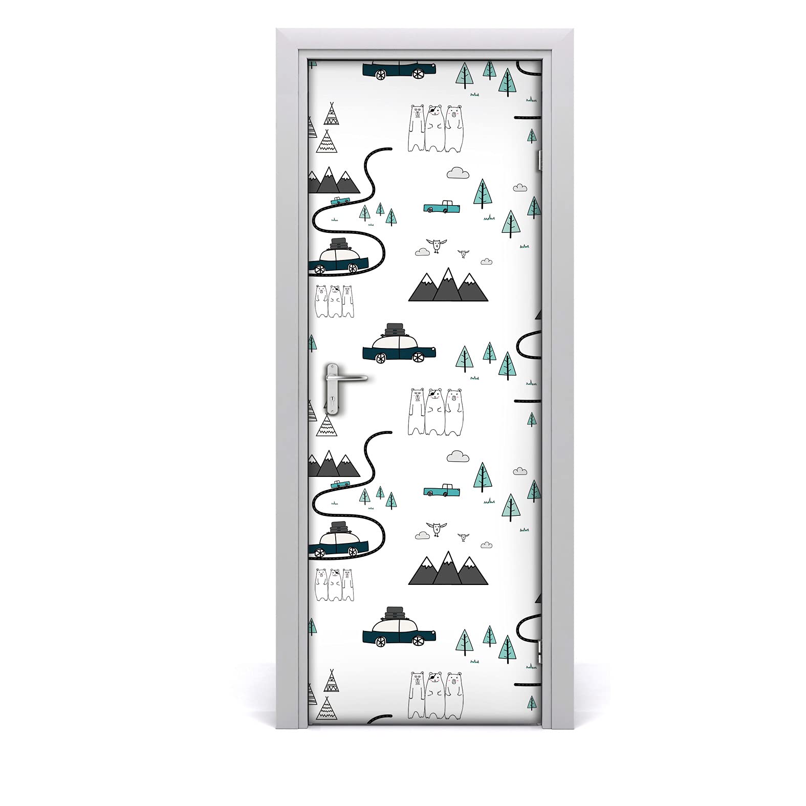 Rénover une porte abîmée facilement avec un poster mural autocollant