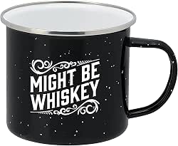 Live It Up! Party Supplies Enamel Camping Coffee Mug Might