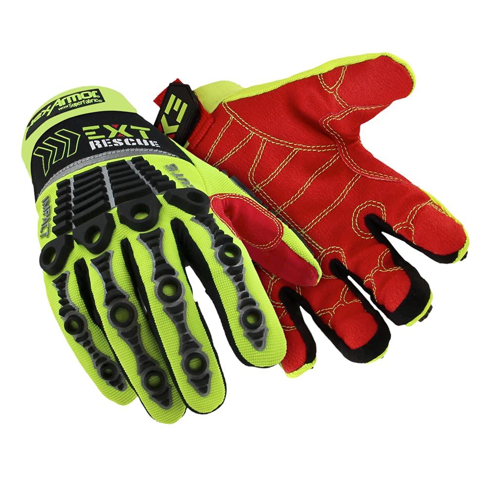 HexArmor EXT Rescue 4012 Firefighter Extrication Gloves with Impact and Cut Protection - 4012-L (9)