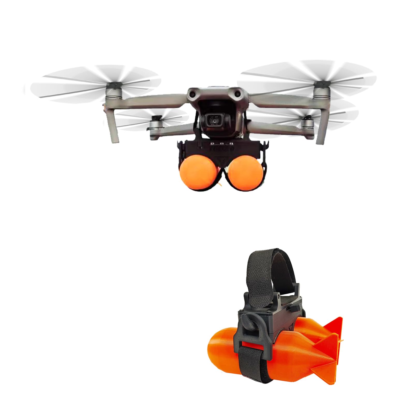 Amazon.com: Drone air-drop double-shot plastic projectile toy