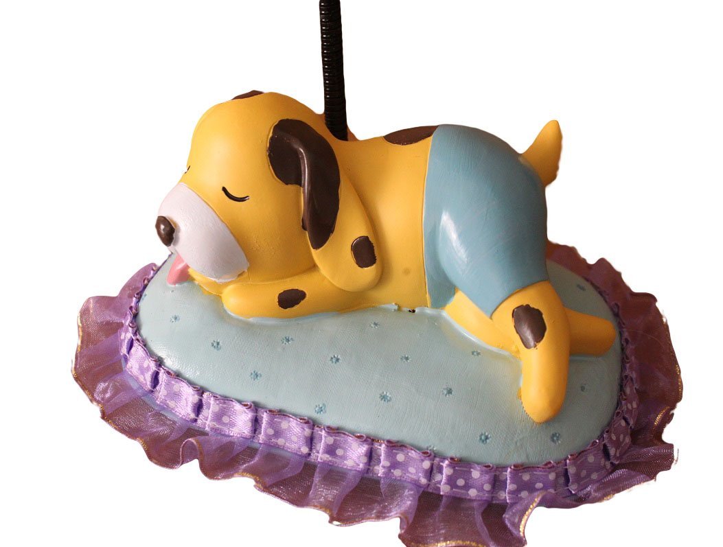 GeekGoodies Dog Blue Decorative Showpiece with Table/Desk Lamp