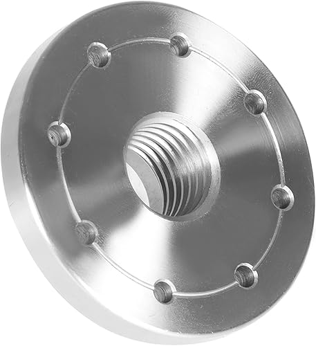 Miniatura 2 de Placa frontal de torno de 3 pulgadas de acero y madera, apta para procesamiento de torno de husillo de 1 pulgada x 8 Tpi (sin tornillo)