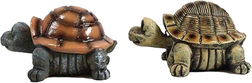 Miniatura 5 de Ebros - Juego de 4 figuras náuticas marinas coloridas de tortugas marinas, tortugas Bobblehead, símbolo de fortuna y suerte, zen, Feng Shui, playa