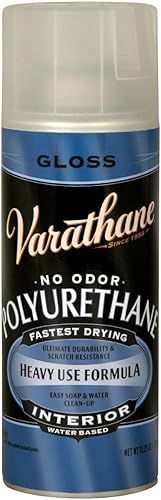 Rust-Oleum Brands 200081 - Varatán transparente de 11.25 onzas, diamante de poliuretano interior a base de agua, brillante