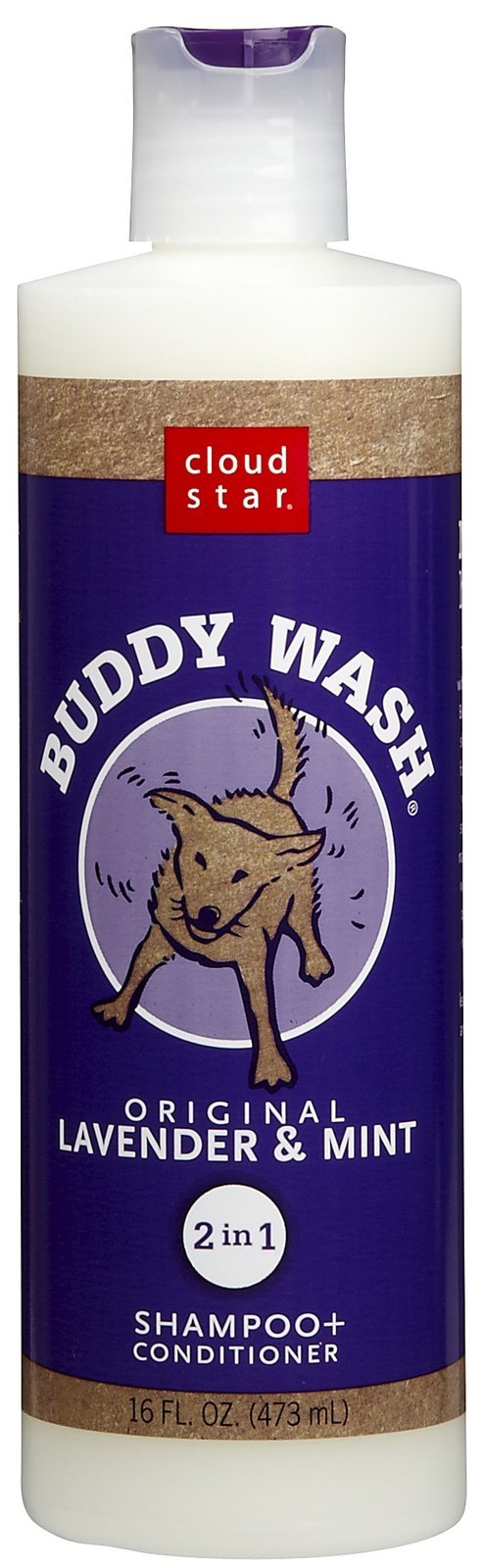 Cloud Star Buddy Wash 2-in-1 Hundeshampoo mit Spülung, Lavendel und Minze, 473 ml