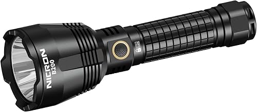 NICRON Linternas recargables B200 de 1600 lúmenes altos, 3280 pies de largo alcance, linterna LED súper brillante tipo C cargada, 6 modos de larga disponible en Yaxa Colombia