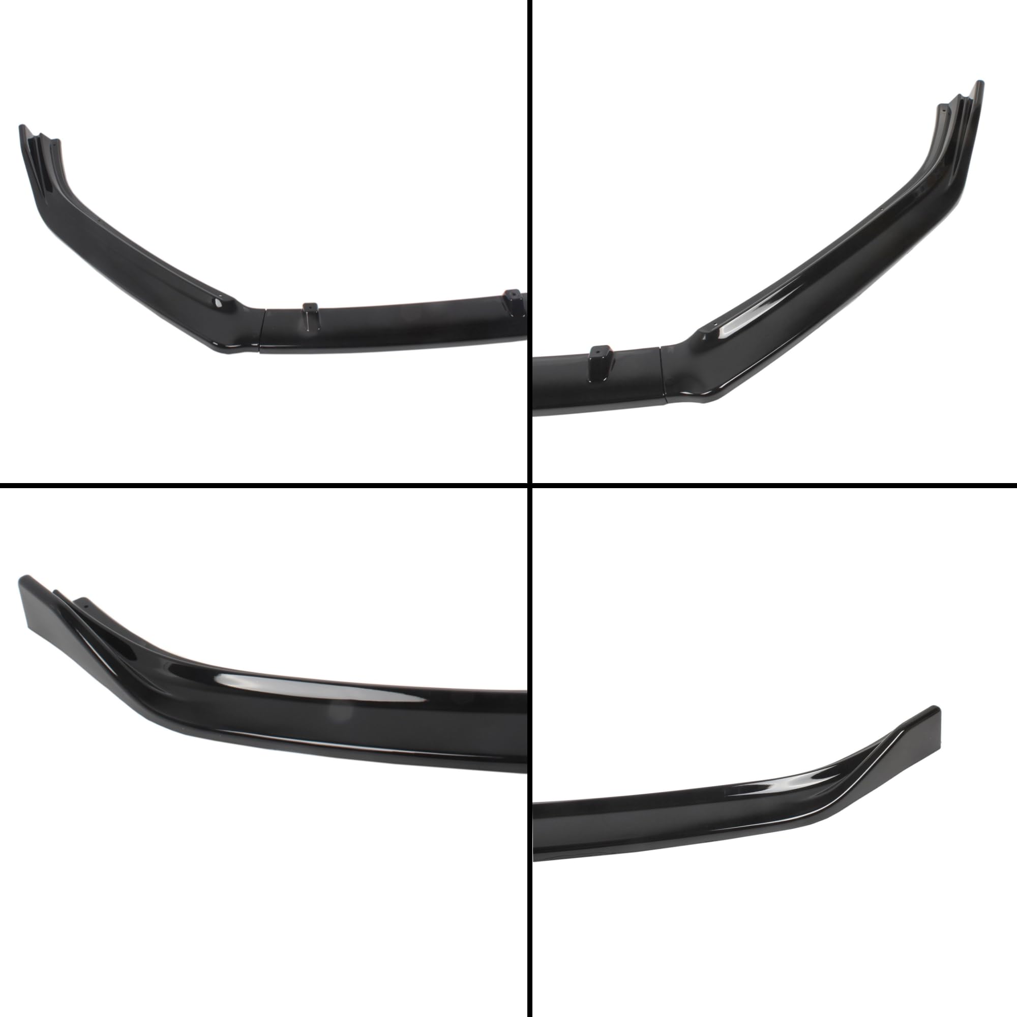 MUTUSAISI Séparateur Lèvre Avant pour Volkswagen VW Polo 5 MK V (Phase 2) 2014-2017 6C1 6R1,Voiture becquets Avant Pare-Chocs Corps pelles Garde Spoiler Accessoires(Noir Brillant)