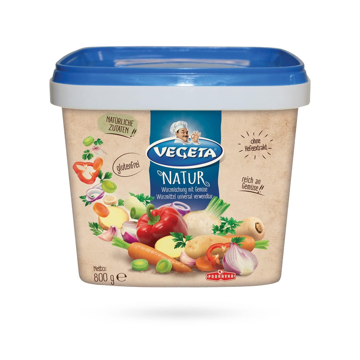Vegeta Natur Podravka Boîte de mélange d'épices 800 g