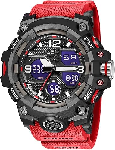 Relojes para hombre multifunción, reloj deportivo militar S-Shock LED, digital, impermeable, reloj despertador
