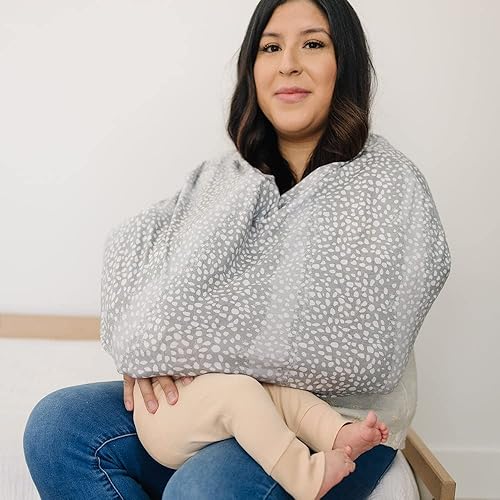 Miniatura 3 de Animal Ombre - Funda de lactancia multiusos 5 en 1, chal de lactancia, toldo de asiento de automóvil, cubierta de carrito de compras, bufanda