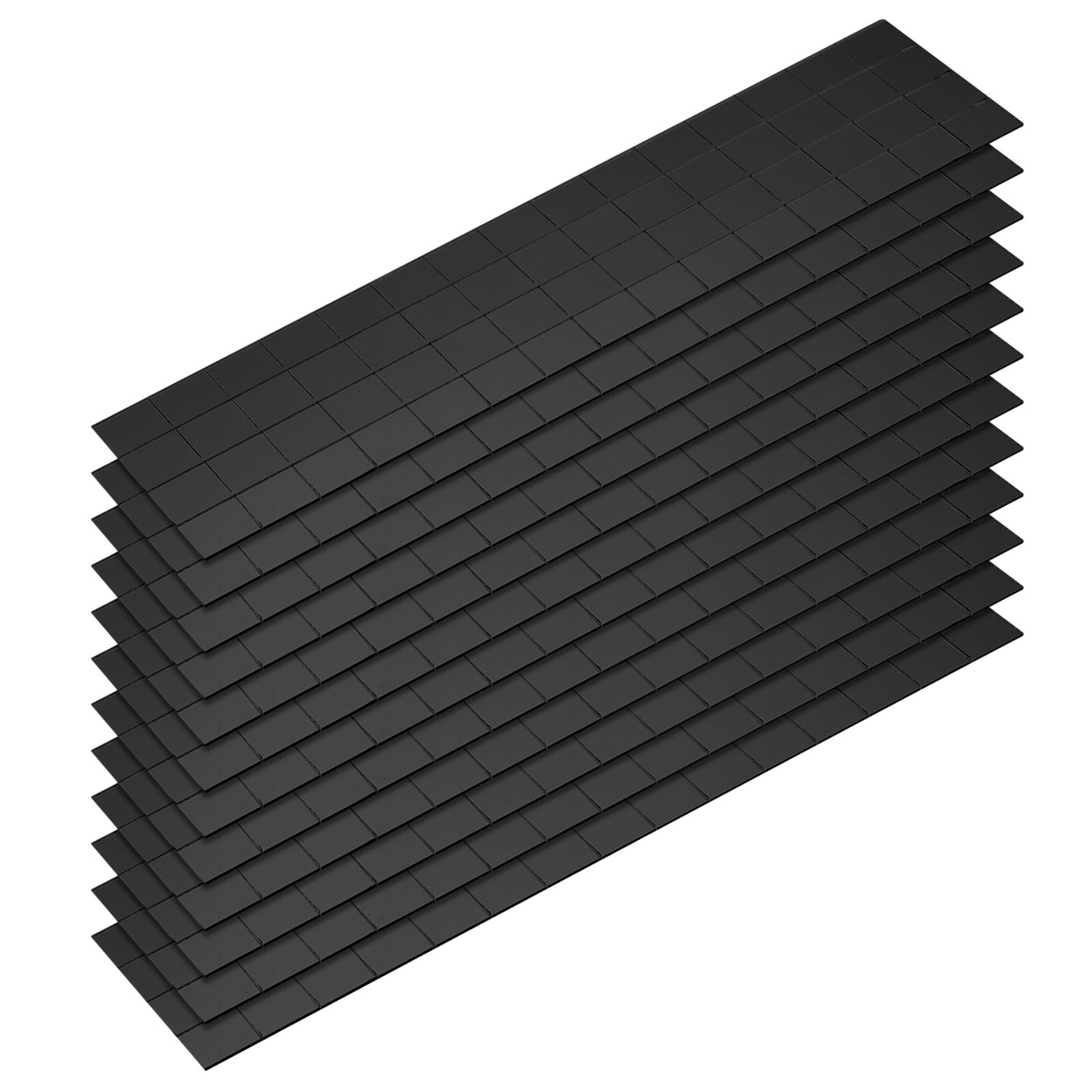 Espejos autoadhesivos negros de 10x10 mm para decorar sin usar pegamento