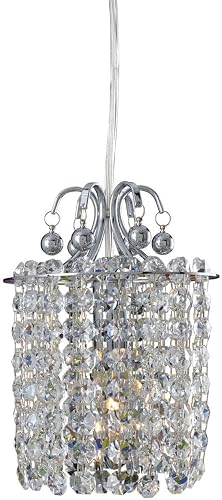 Allegri 11763-010-FR1JT Milieu 1-Light Mini Pendant with Firenze Mixed Jet Black