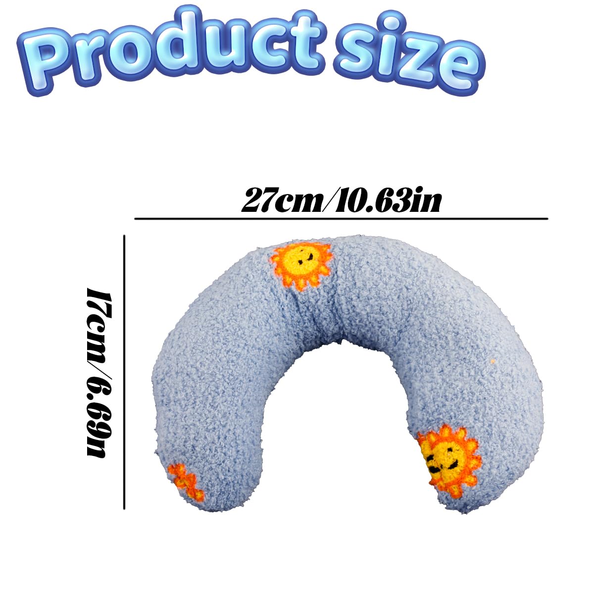 Thyonta Cat Comfort, Pillow for Cats U-Shaped Plush Toy & Catnip Pillow Soft Fluffy Pet Calming Toy for Sleeping Resting - Image 2