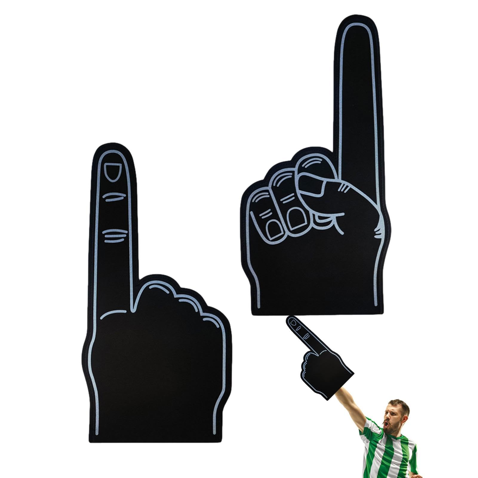 Riesige Schaumstoff-Finger, 45,7 cm, Einzelfinger-Cheer-Handschuhe, blanko, Schaumstoff-Hand, 45,7 cm, Sport-Fan, Schaumstoff-Hand, wir sind Nummer 1 
