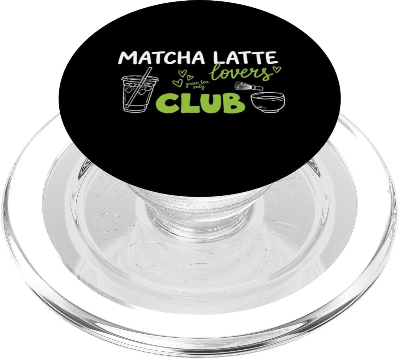 Matcha Latte Lovers Tea Only Club Matcha Tea Drinker PopSockets PopWallet for MagSafe