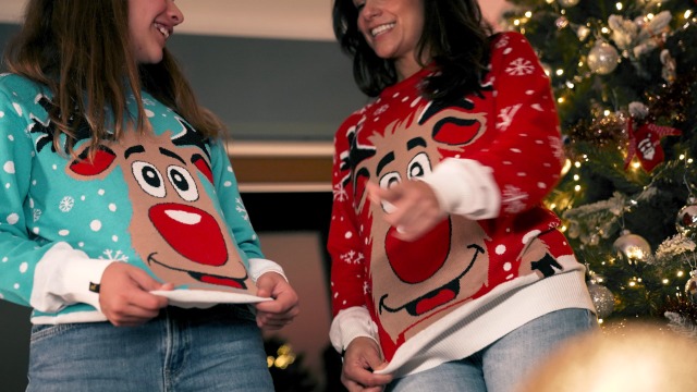 Maglione Natalizio Uomo Maglione Natalizio Donna Con Renna | Stile Festivo E Divertente Maglioni Natalizi Uomo Divertenti