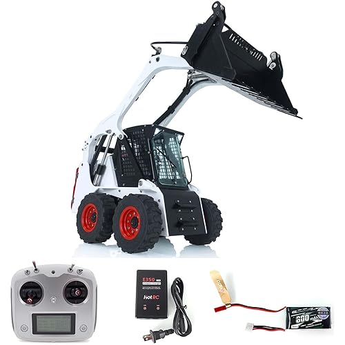 TOUCAN RC HOBBY Lesu 1/14 Metal Aoue-Lt5H Wheeled Skid-Steer Rc Hydraulic Loader RTR Model Sound