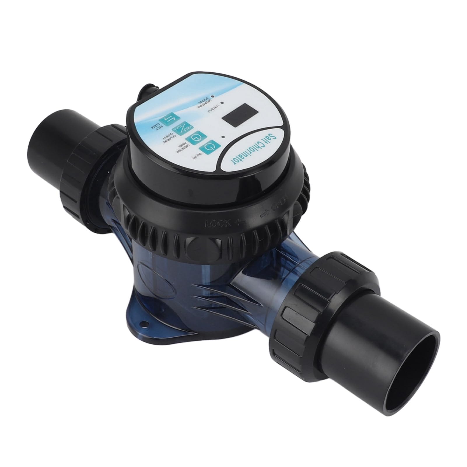 Máquina de Cloro Salino, Diseño Optimizado de la Boquilla, Monitoreo de Temperatura, Clorador de Agua Salada, Placa Desmontable para Piscina de SPA (ECR10)