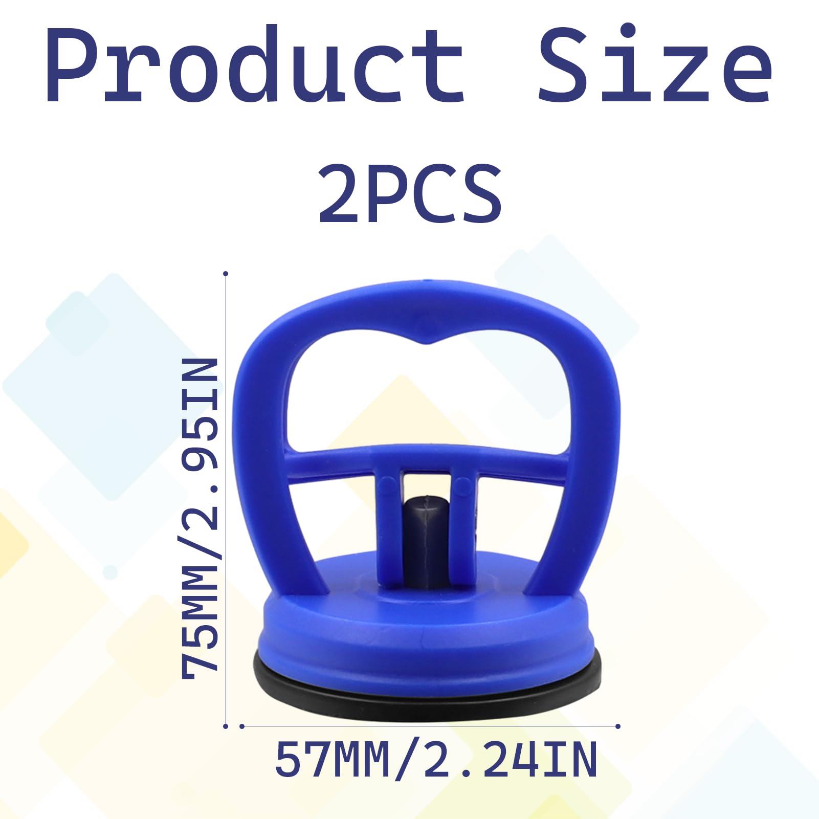 Produktbild von 2er Pack Saugnapf Dellenzieher 5,5 Cm – Auto Beulendoktor & Displayöffner, Vakuum-Saugheber Für Glas, Spiegel & Glatte Oberflächen