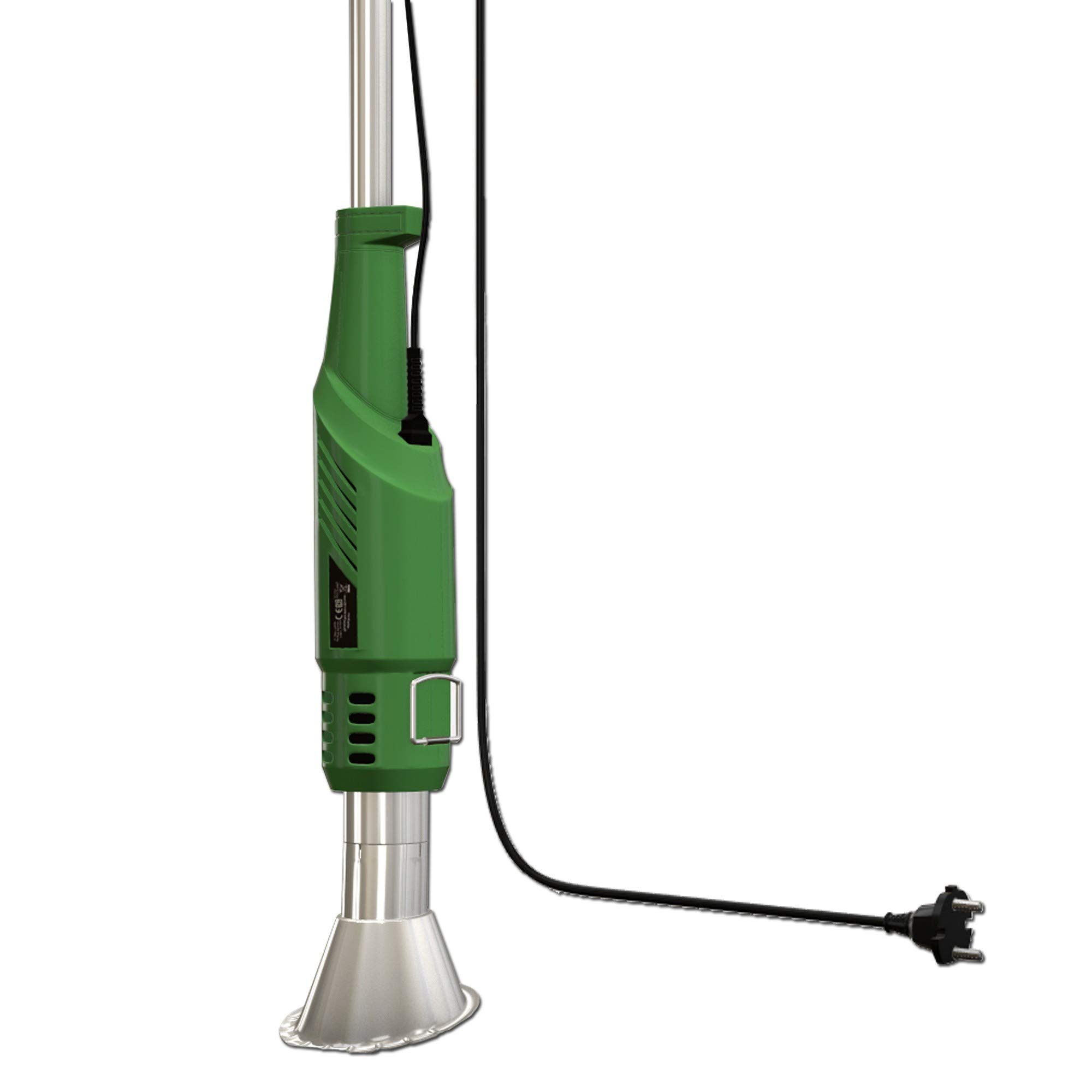 Herzberg HG-6007; Bruleuse éléctrique de Mauvaises Herbes 2000W​ ​, Vert et Argent